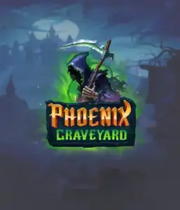 An immersive view of ELK Studios' Phoenix Graveyard slot, with its hauntingly beautiful graveyard and phoenix symbols. The visual highlights the slot's unique expanding reel feature, enhanced by its beautifully crafted symbols and dark theme. The artwork conveys the game's mythological story of resurrection, appealing for those drawn to legends.